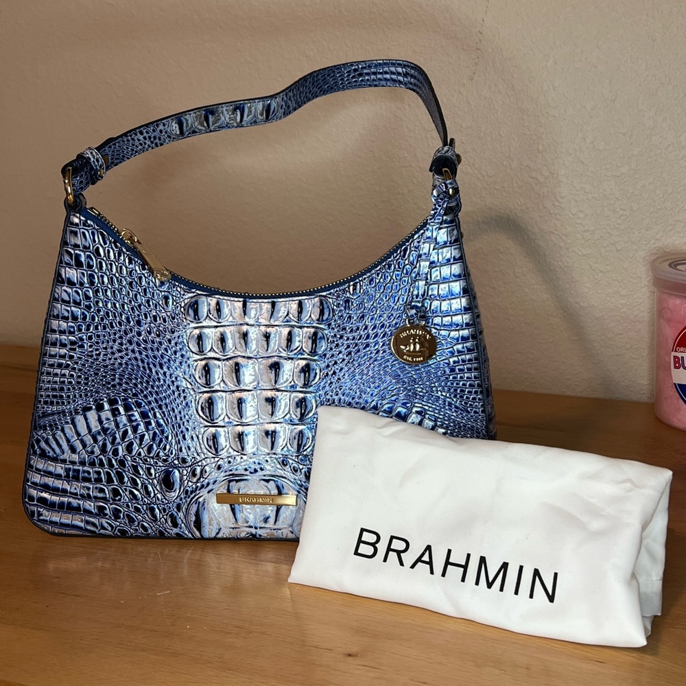 NWT Brahmin Esme Costal Blue Shoulder Bag